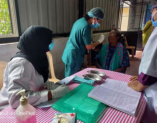 Free Dental Checkup camp, 11th Aug 2025 Dental check up camp for all our residents from RV College.further treatments was given free as well.